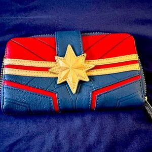 Used Loungefly Captain Marvel Wallet